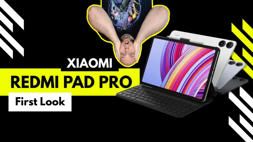 Redmi Pad Pro tablet with a large screen first look and feel before the review