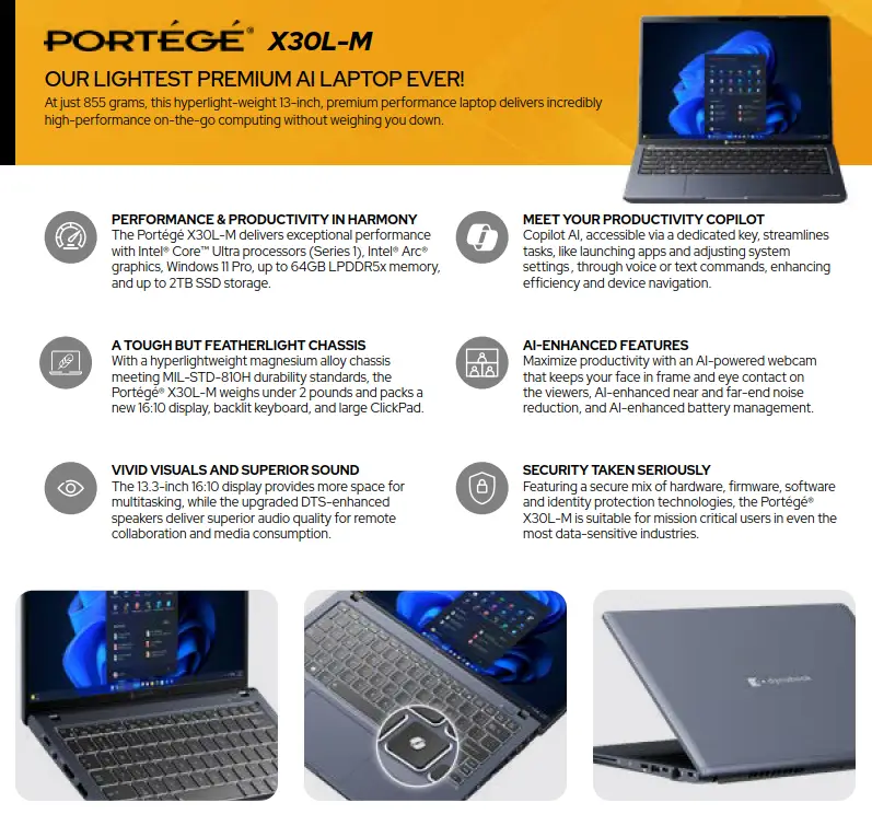 Unveiling the Future of Ultralight Business Laptops: Dynabook Portégé X30L-M