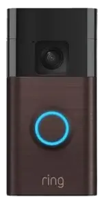 Ring Battery Doorbell 2024 — Clear Head-to-Toe Video, Instant Two-Way Talk, Motion Detection, and Custom Alerts in Venetian Bronze